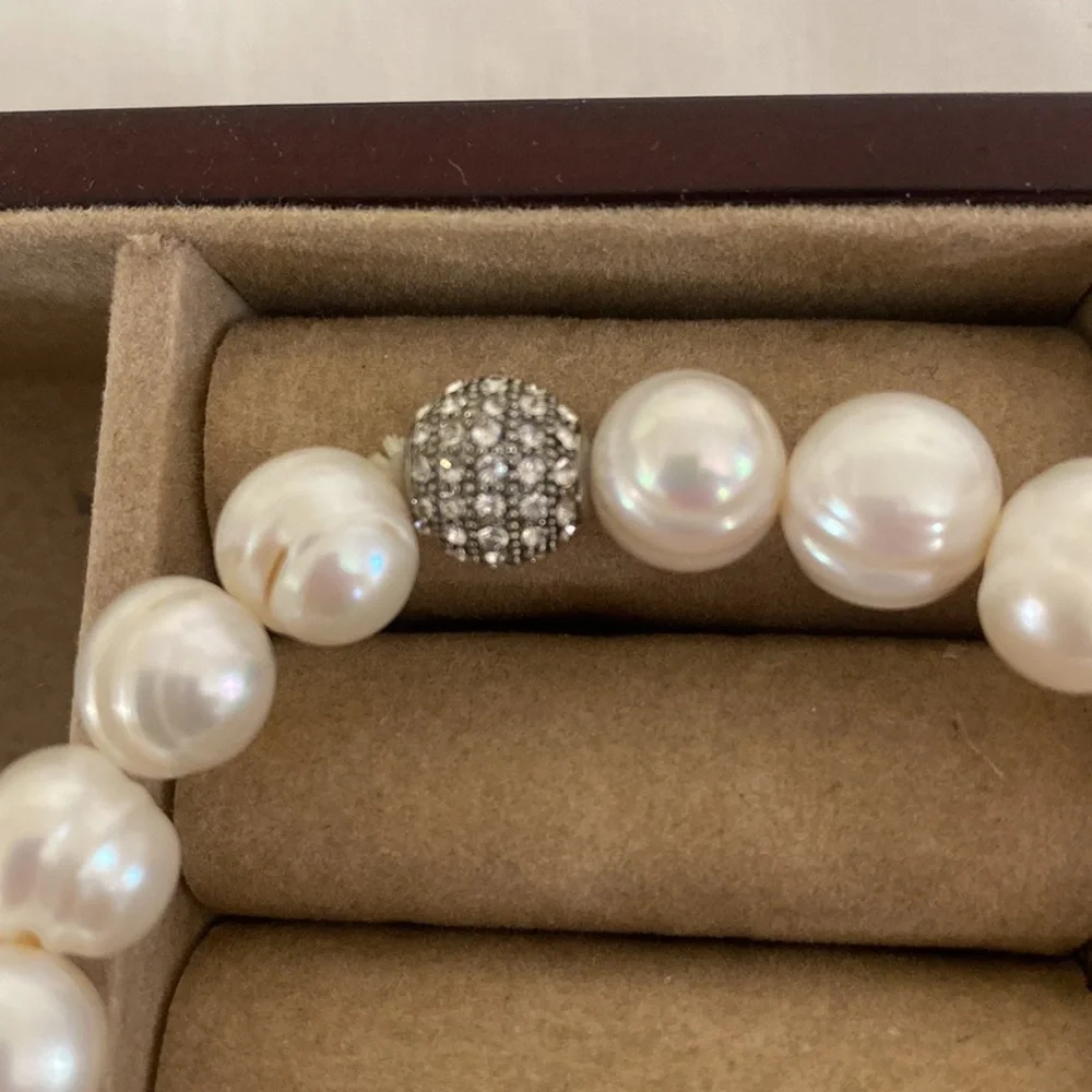 Fresh water pearl elastic bracelet - Picture 3 of 8